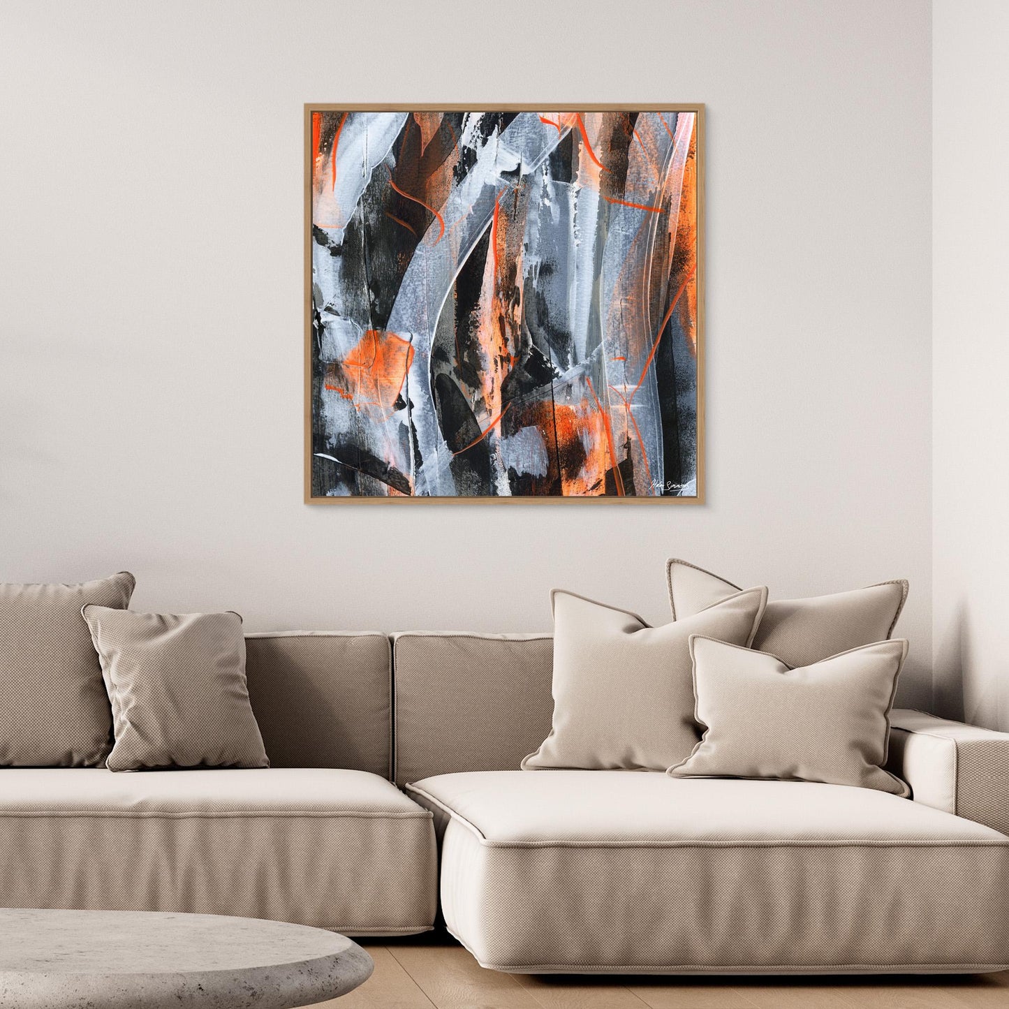 No.5 Orange - Canvas Art Print
