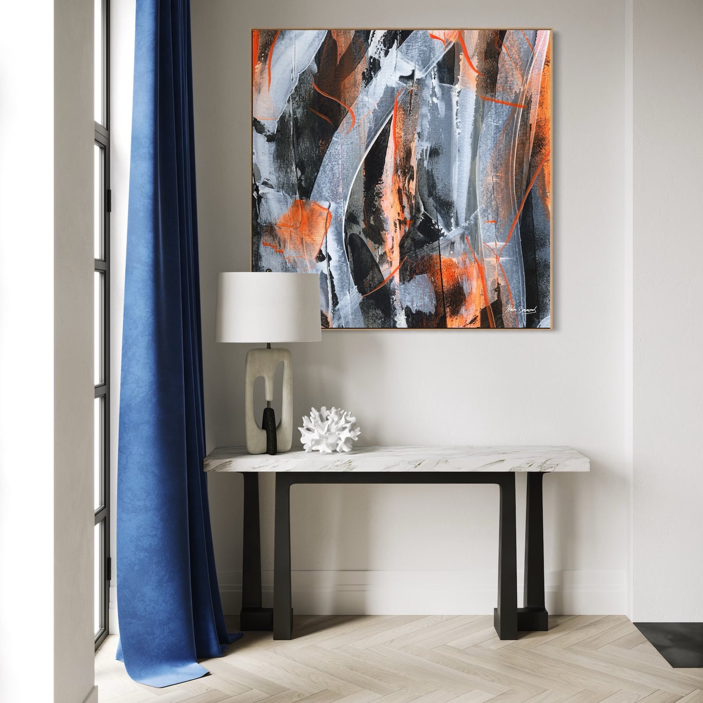 No.5 Orange - Canvas Art Print