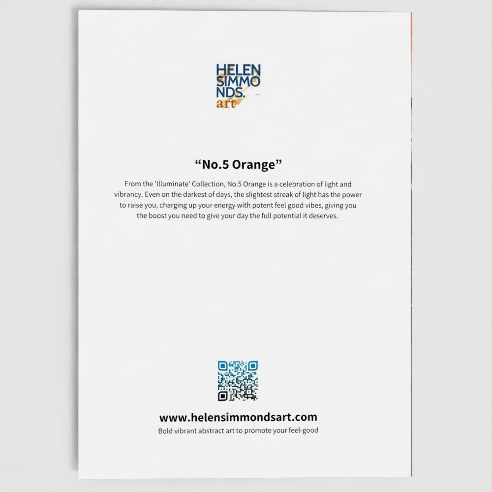 No.5 Orange - Fine Art Greeting Card