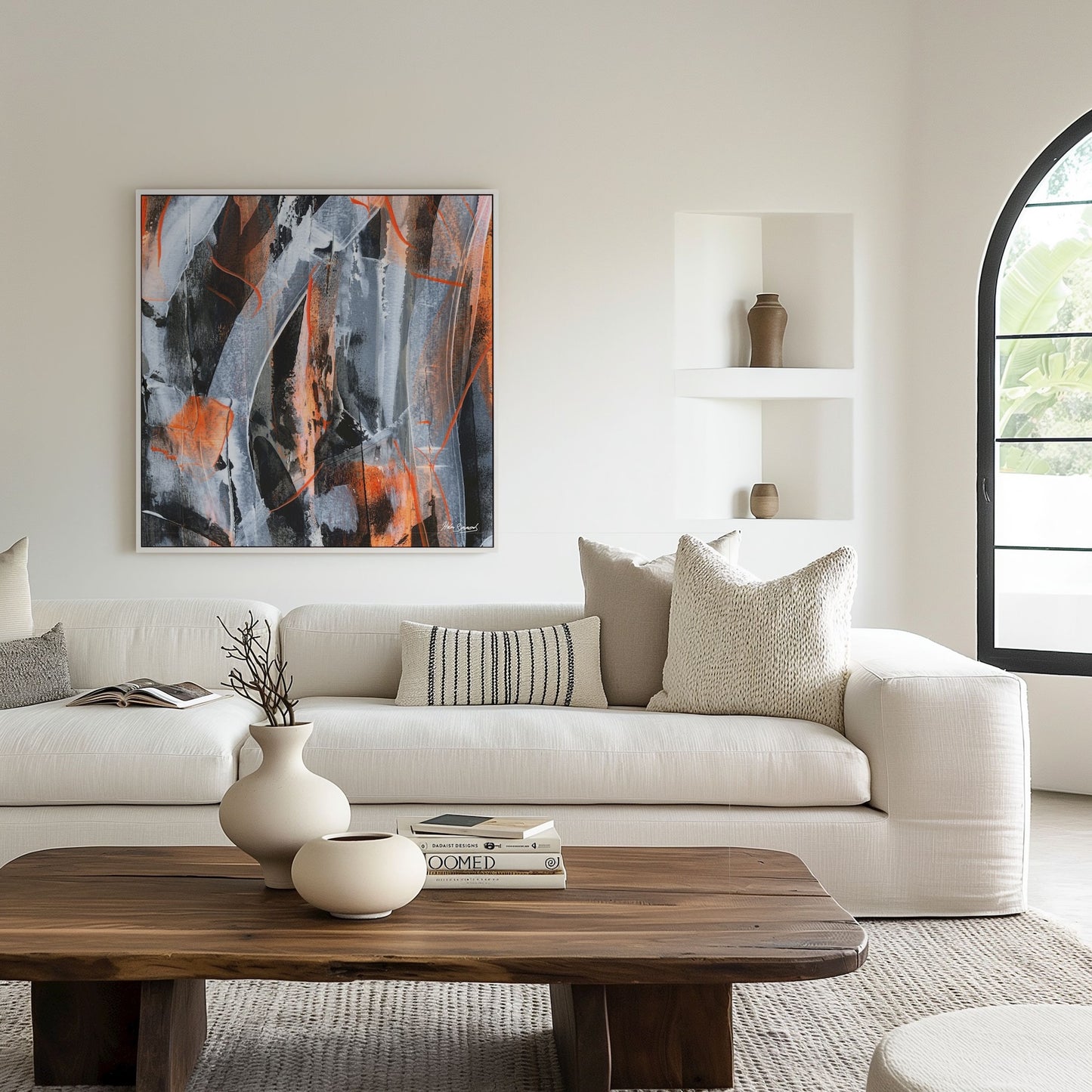 No.5 Orange - Canvas Art Print