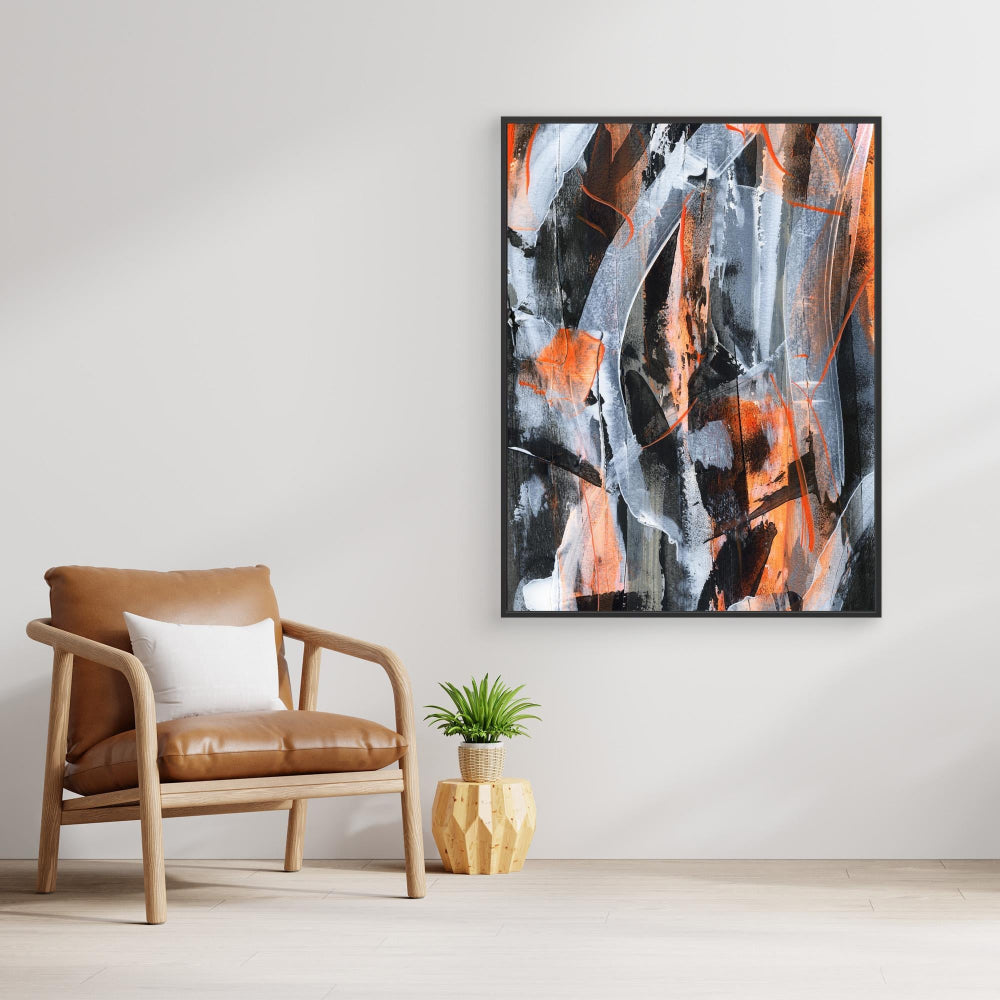 No.5 Orange - Canvas Art Print