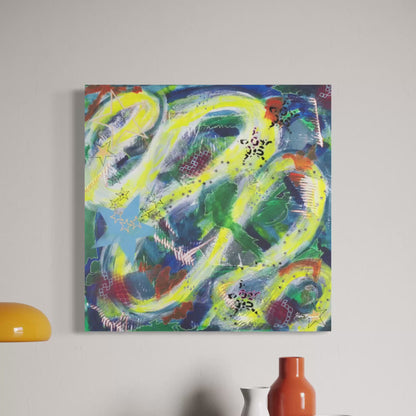Cosmos - Original Abstract Painting by Helen Simmonds