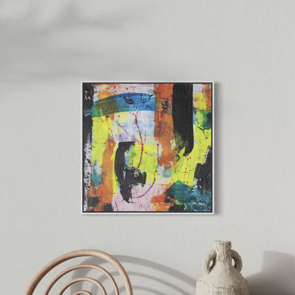 Rush - Original Abstract Painting by Helen Simmonds
