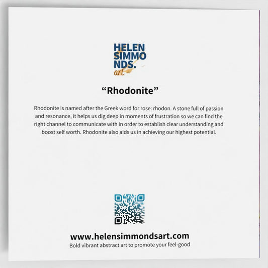 Rhodonite - Fine Art Greeting Card