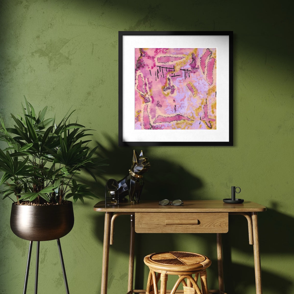 Rhodonite - Paper Art Print