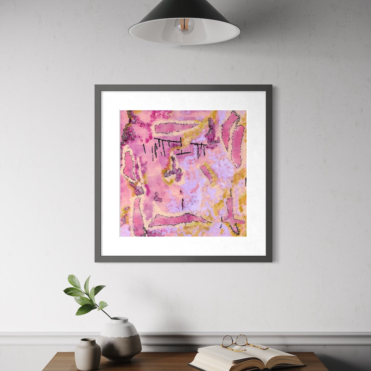 Rhodonite - Paper Art Print