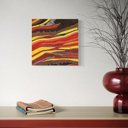 Tiger Iron - Original Abstract Painting by Helen Simmonds